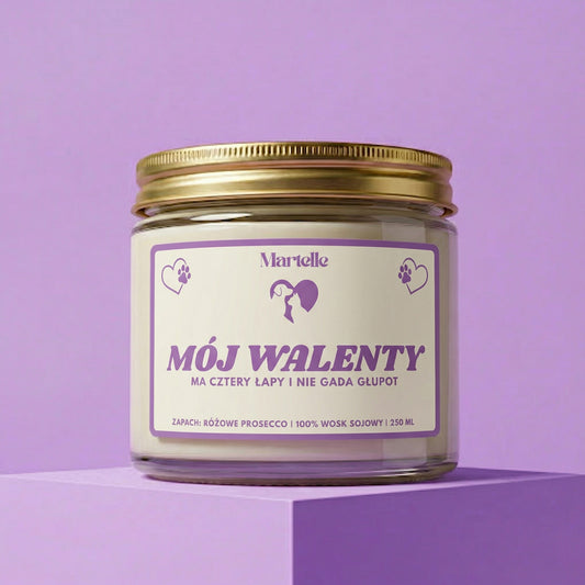 Mój walenty - świeca sojowa (250 ml)