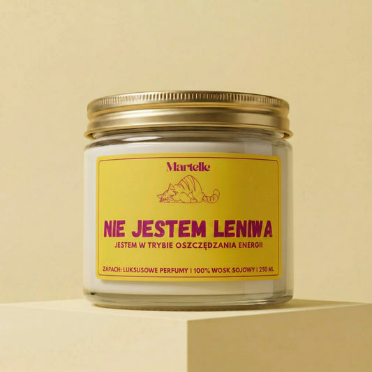 Nie jestem leniwa - świeca sojowa (250 ml)
