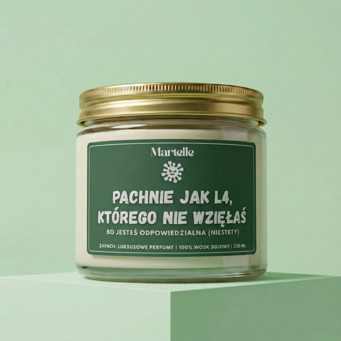 Pachnie jak l4, którego nie wzięłaś - świeca sojowa (250 ml)