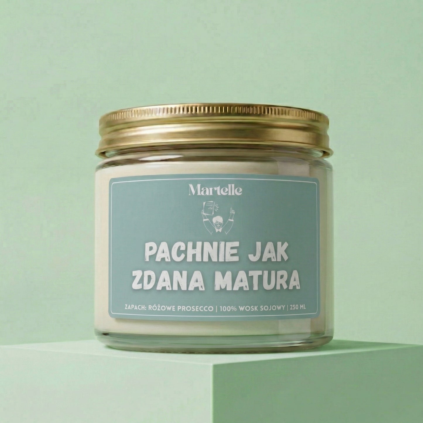 Pachnie jak zdana matura - świeca sojowa (250 ml)