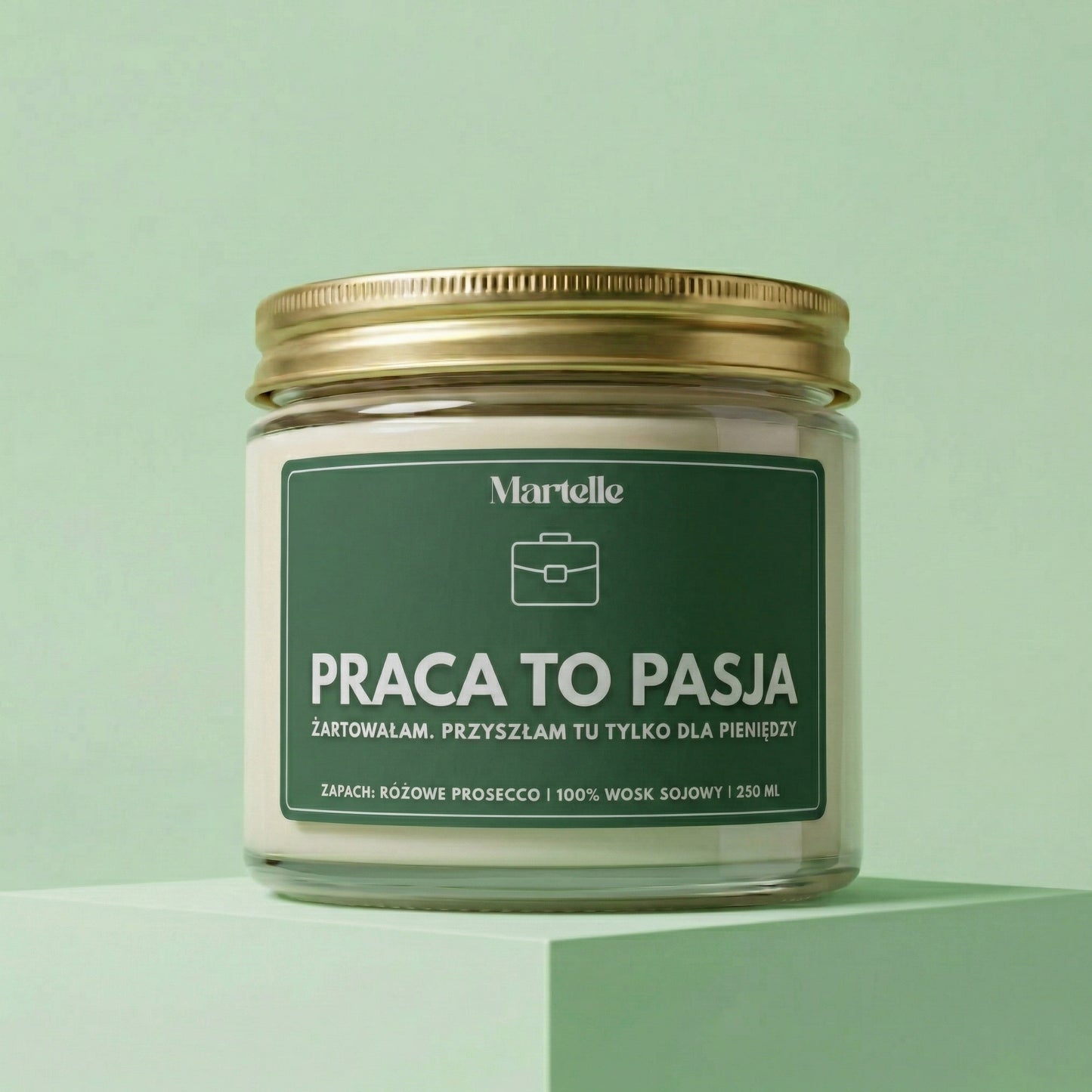 Praca to pasja - świeca sojowa (250 ml)