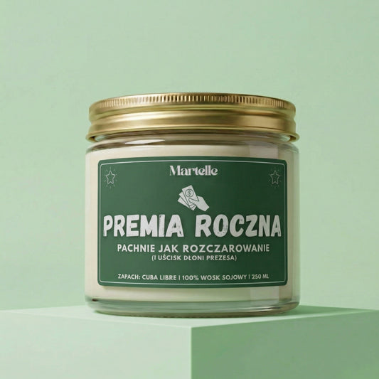 Premia roczna - świeca sojowa (250 ml)