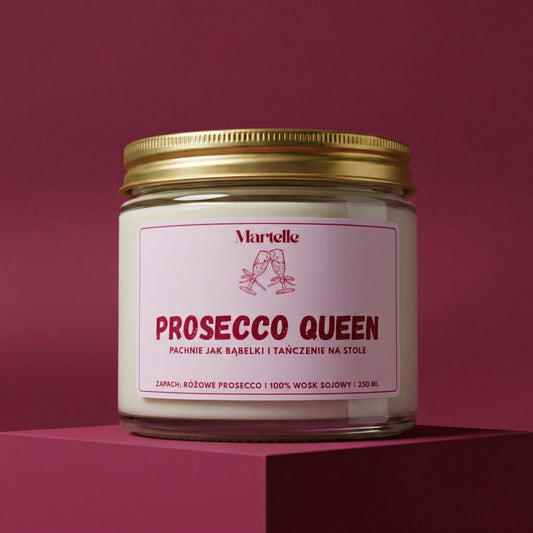 Prosecco queen - świeca sojowa (250 ml)
