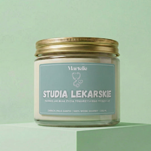 Studia lekarskie - świeca sojowa (250 ml)