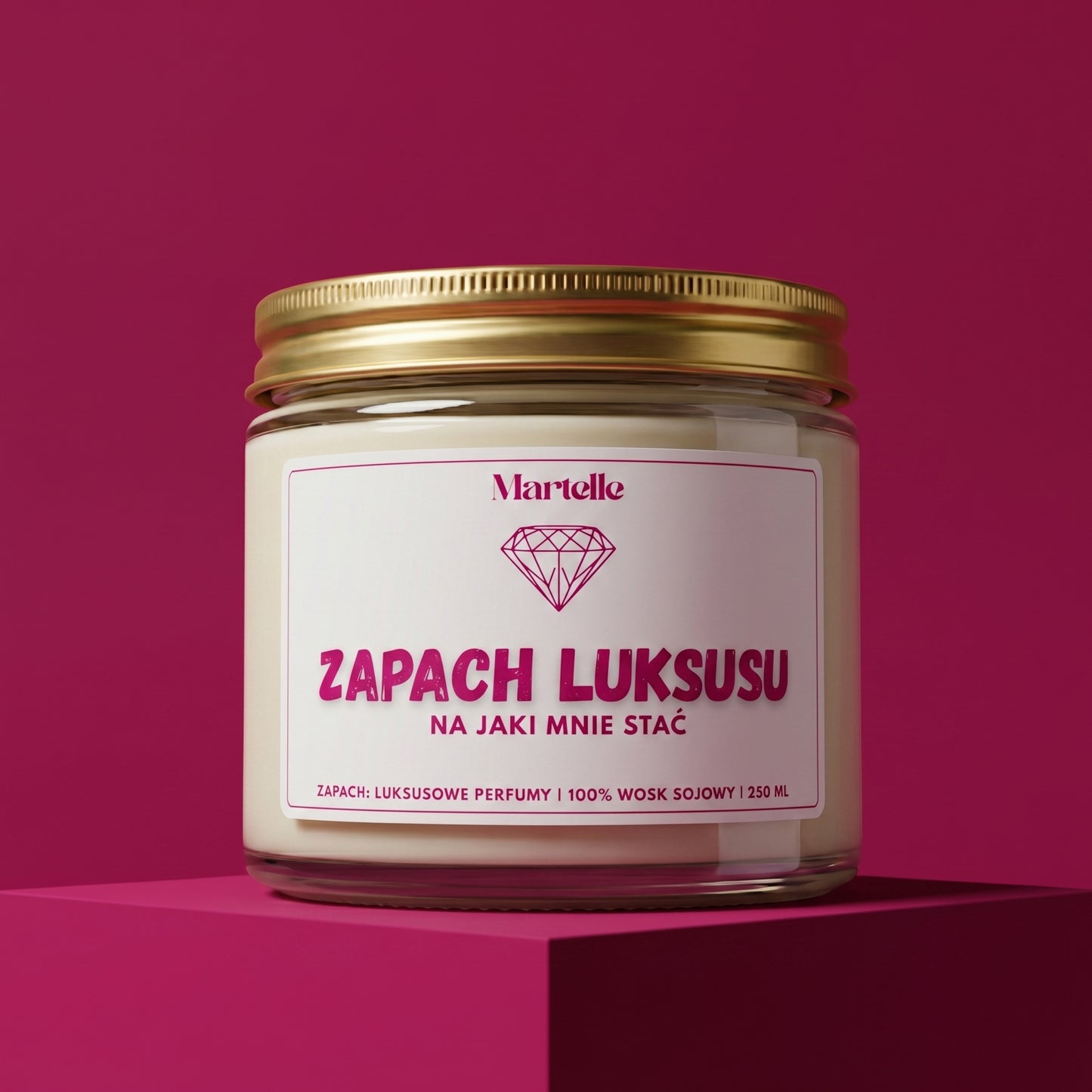 Zapach luksusu - świeca sojowa (250 ml)