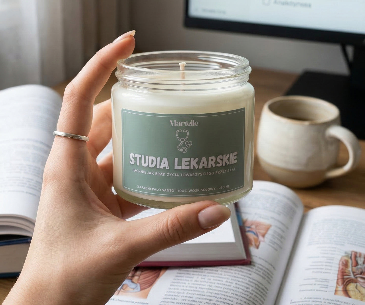 Studia lekarskie - świeca sojowa (250 ml)