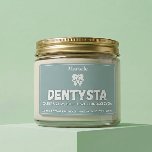 Dentysta - świeca sojowa (250 ml)