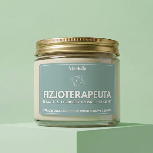 Fizjoterapeuta - świeca sojowa (250 ml)