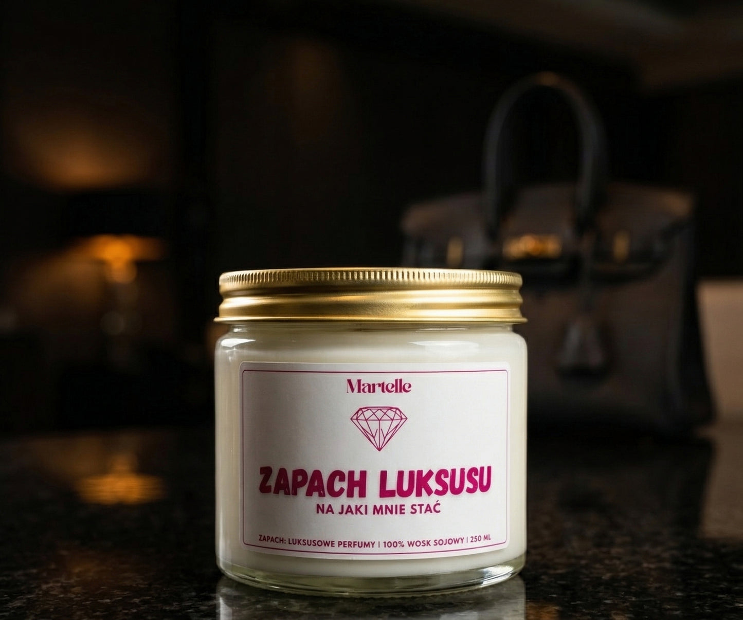 Zapach luksusu - świeca sojowa (250 ml)
