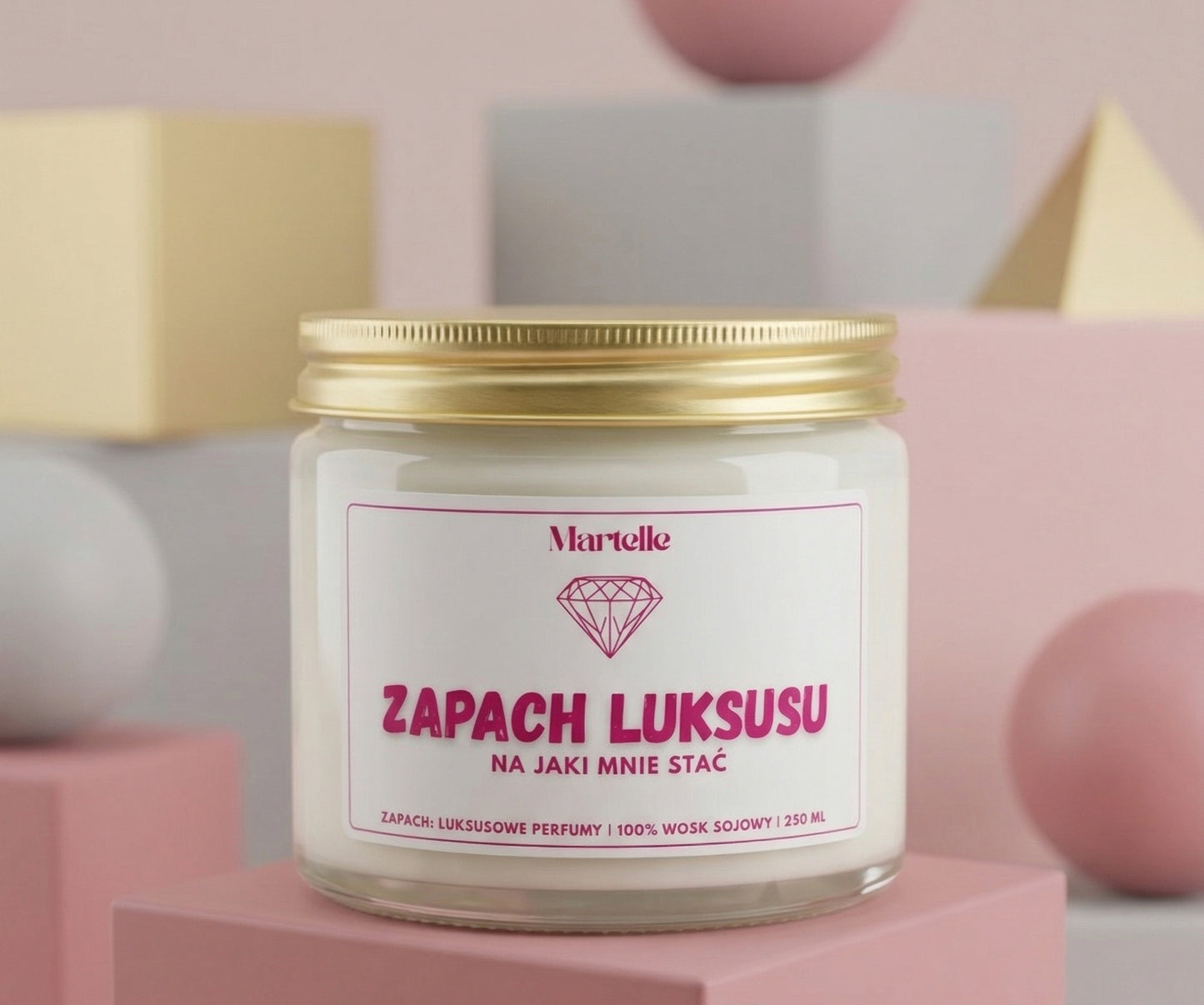 Zapach luksusu - świeca sojowa (250 ml)